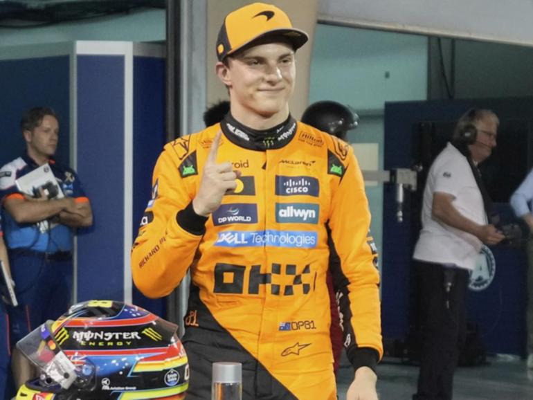 Oscar Piastri quietly celebrates a memorable victory in Bahrain in his 50th Formula One Grand Prix.