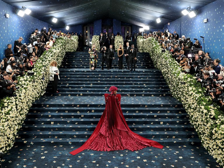 Teyana Taylor attends the 2025 Met Gala Celebrating "Superfine: Tailoring Black Style" at Metropolitan Museum of Art.