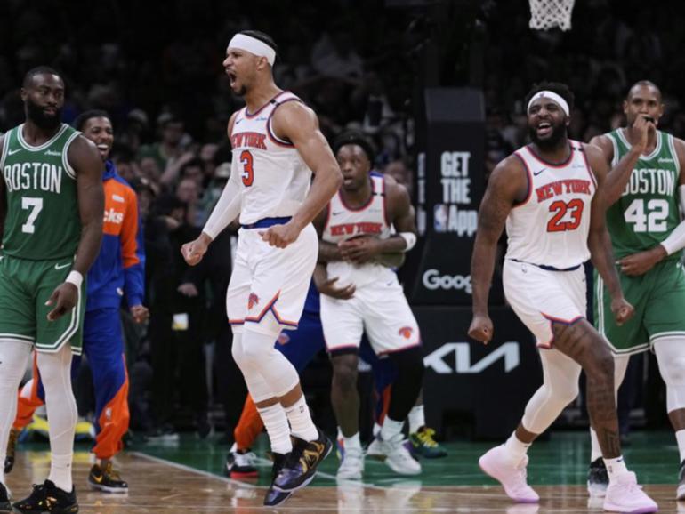 New York have scored consecutive huge come-from-behind NBA playoff wins in Boston. (AP PHOTO)