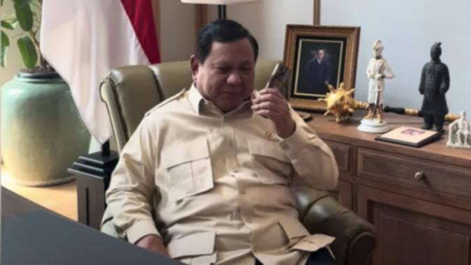 Indonesian President Prabowo Subianto’s account posted the video of his phone call with Albanese.