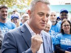Liberals candidate, Tim Wilson celebrates after defeating Independent Zoe Daniel in the seat of Goldstein. 