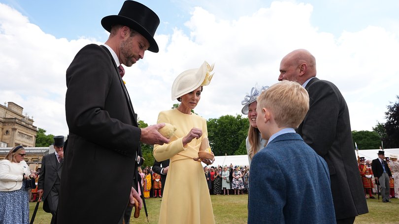 Prince William, Prince of Wales and Catherine, Princess of Wales receive Jellycat soft toys and meets the family of teen cancer victim Liz Hatton.