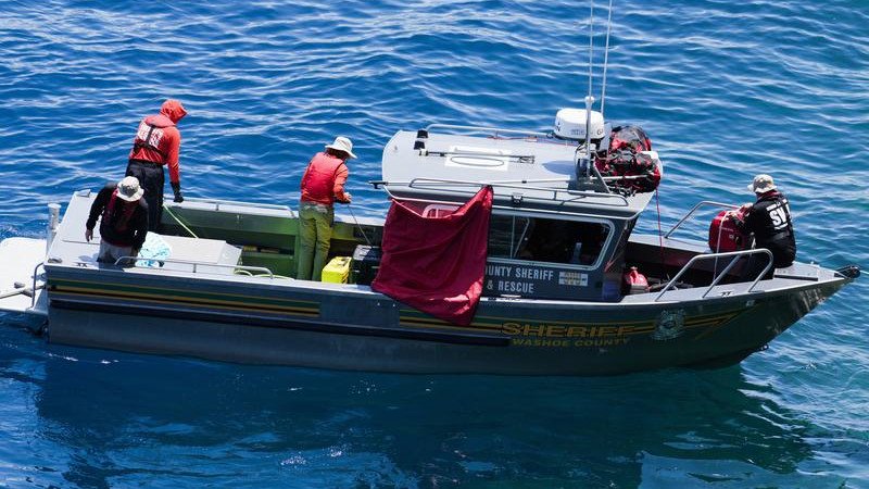 Rescue officials are continuing to search the waters of Lake Tahoe for a missing person.